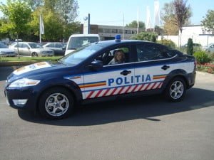 Ford Mondeo police car in Romania